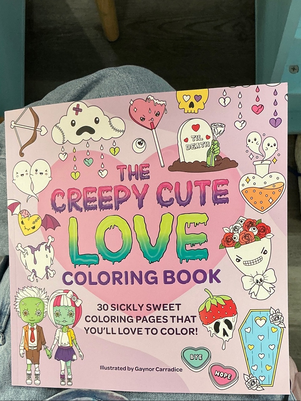 The Creepy Cute Love Coloring Book - Pink